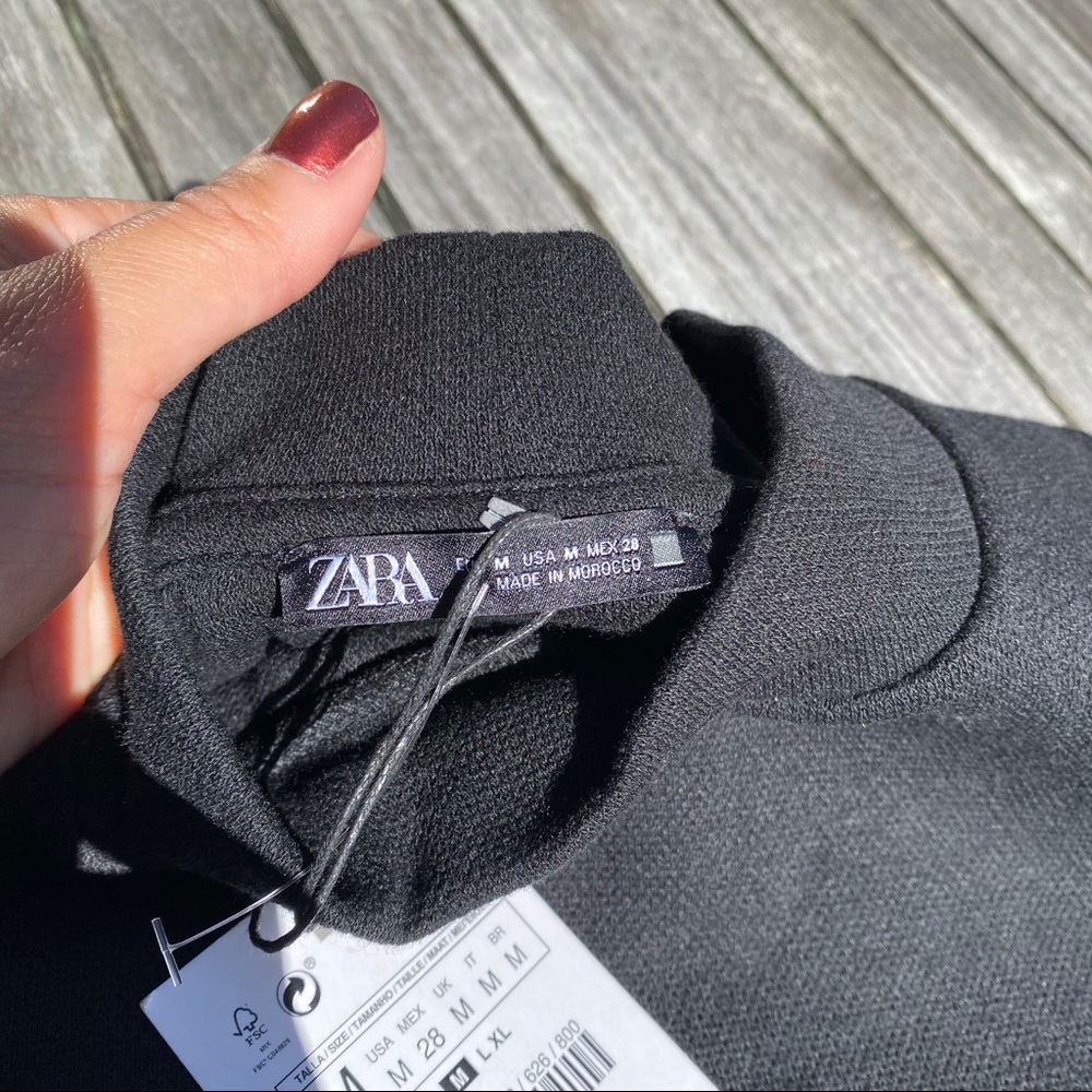 🖤 ZARA BLACK BASIC STITCHED BAGGY DRESS! - Picture 7 of 14